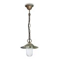 Elfico Brass, Clear Glass, and IP44 Pendant Lamp