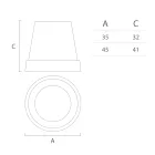 Suspension Lamp in White Polyethylene Made in Italy - Minervo Viadurini