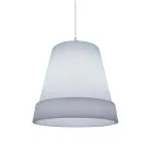 Suspension Lamp in White Polyethylene Made in Italy - Minervo Viadurini