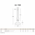 Pendant lamp in antique copper and brass foundry Viadurini