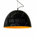 Suspension lamp in resin In-es.artdesign H2o Modern blackboard Viadurini