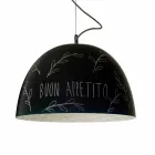 Suspension lamp in resin In-es.artdesign H2o Modern blackboard Viadurini