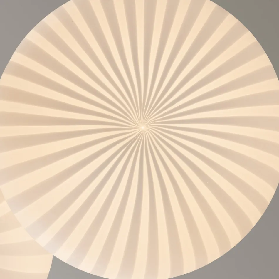 Suspension Lamp in White Glass in Filigree Design Pointed - Caravan Viadurini