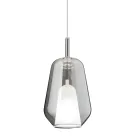 Pendant Lamp in Glass and Transparent Wire Made in Italy - Trilly Viadurini