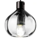 Glass Pendant Lamp in 2 Different Finishes Made in Italy - Afoxe Viadurini