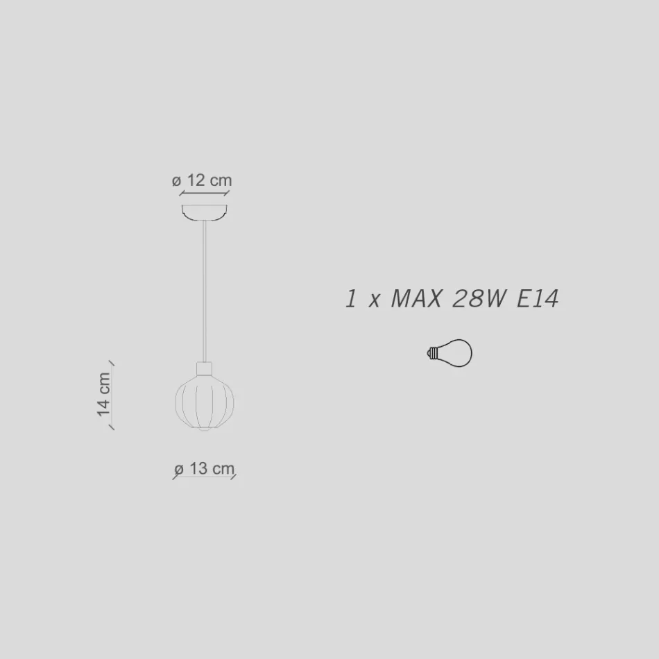 Glass Pendant Lamp in 2 Different Finishes Made in Italy - Afoxe Viadurini