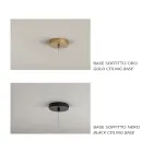 Pendant Lamp in Satin and Colored Glass Made in Italy - Trilly Viadurini