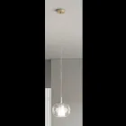 Double Layer Blown Glass Pendant Lamp Made in Italy - Trilly  Viadurini