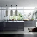 Hand Blown Glass Suspension Lamp Made in Venice - Bamboo Viadurini