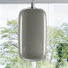 Hand Blown Glass Suspension Lamp Made in Venice - Bamboo Viadurini