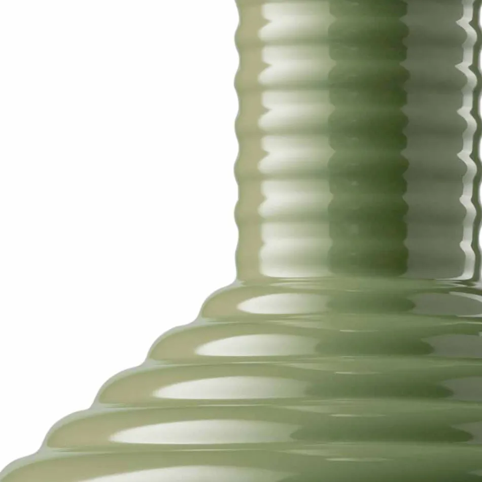 Pendant Lamp in Painted Glass Made in Italy - Selaron Viadurini