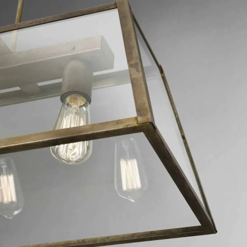 Industrial pendant lamp 3 London lights Il Fanale Viadurini
