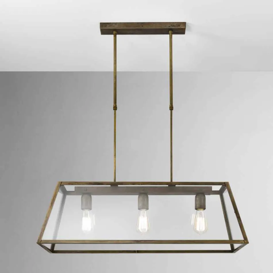 Industrial pendant lamp 3 London lights Il Fanale Viadurini