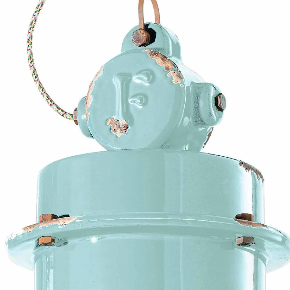 Lamp Industrial suspension handcrafted design Katie Viadurini