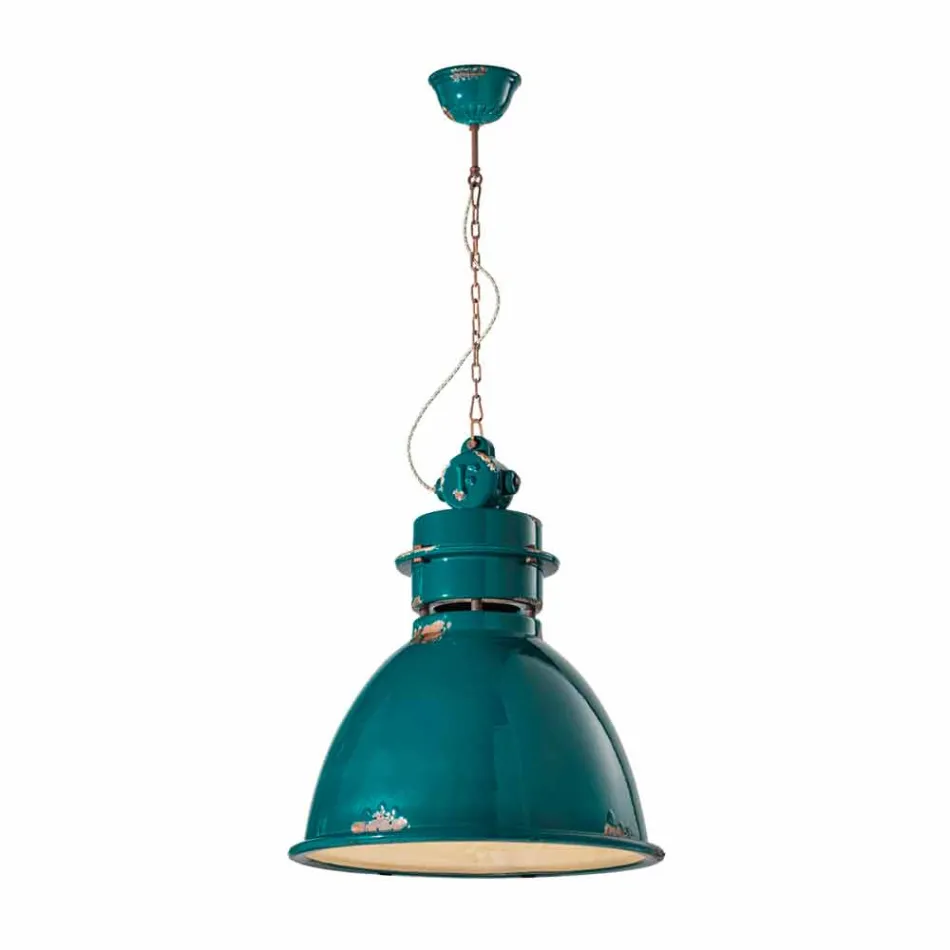 Lamp Industrial suspension handcrafted design Katie Viadurini