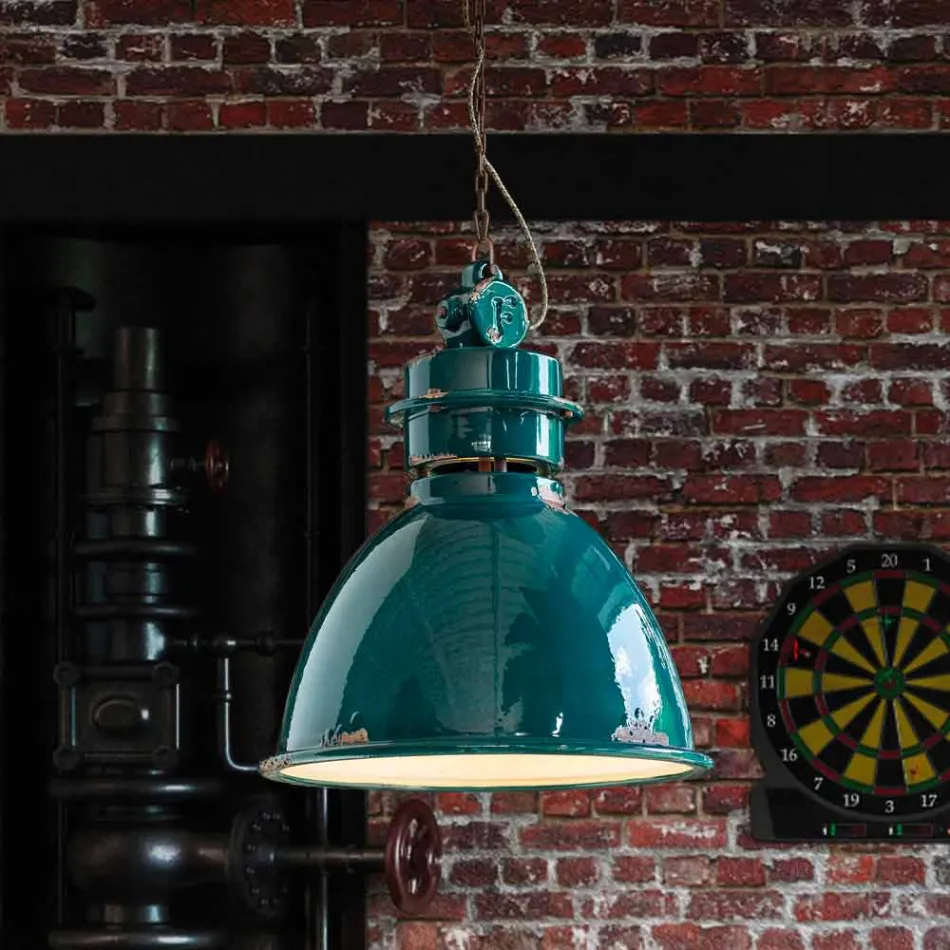 Lamp Industrial suspension handcrafted design Katie Viadurini