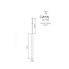 Led Recessed Suspension Lamp in White or Black Aluminum - Rebolla Viadurini