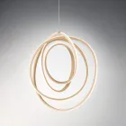 Large or Small LED Suspension Lamp in Design Gold Metal - Point Viadurini