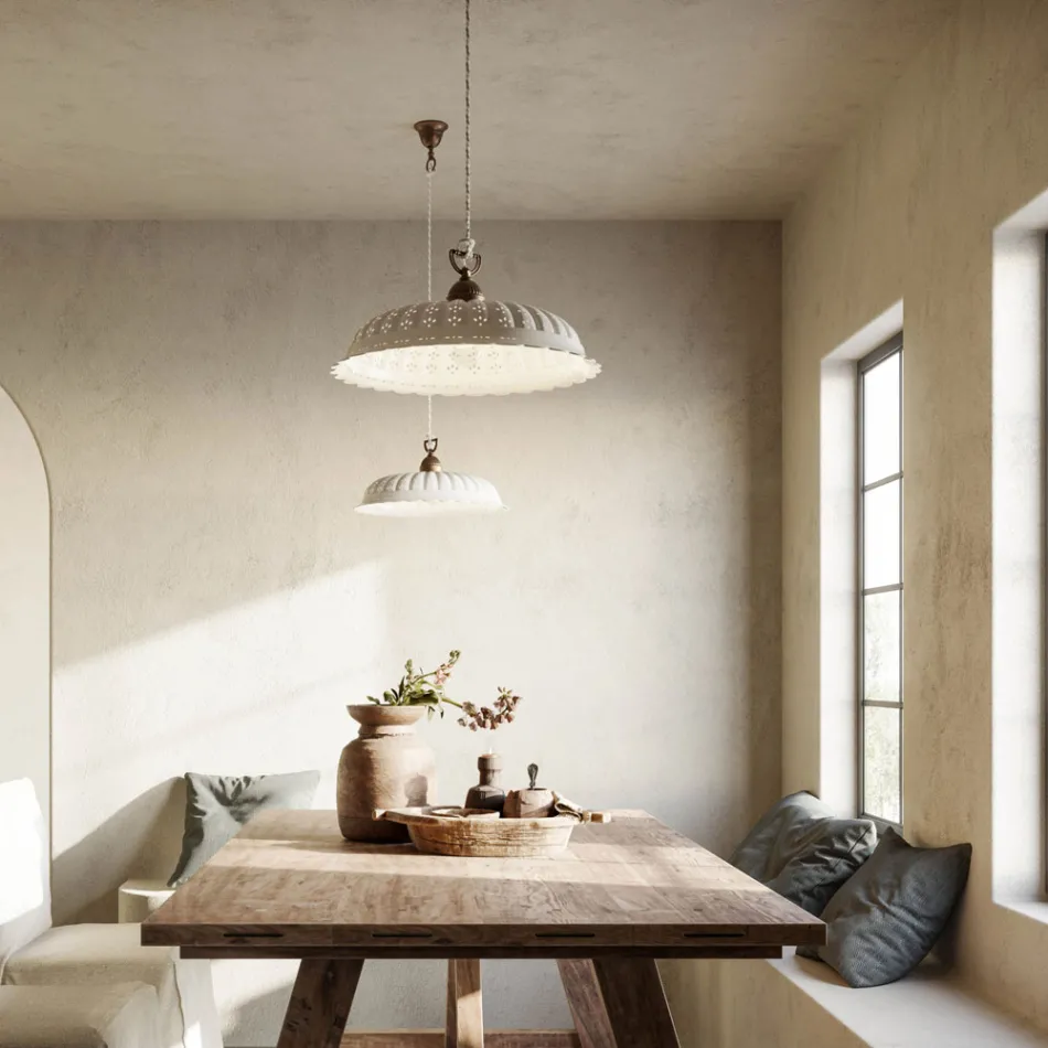 Liberty ceramic suspension lamp Ø42 Anita Il Fanale Viadurini