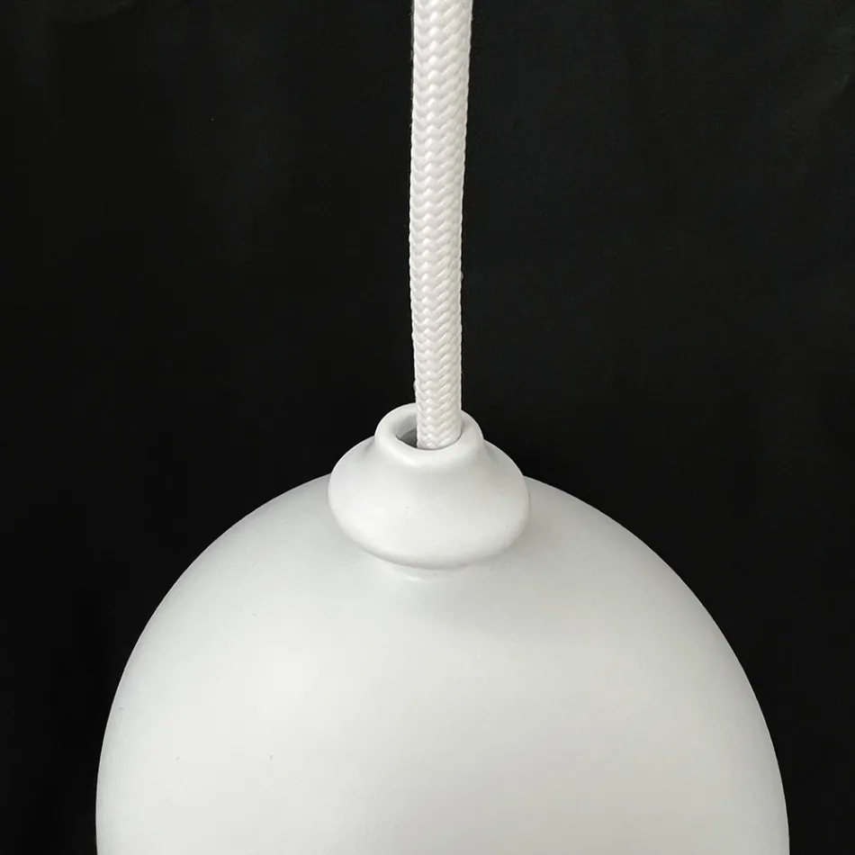 Aldo Bernardi modern suspension lamp in ceramic I Lustrini 5 Viadurini