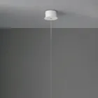 Modern Suspension Lamp with LED Light in Painted Metal - Larch Viadurini