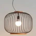 Modern pendant lamp in steel Ø58xh.48xL.80cm cm Viadurini