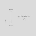 Modern Pendant Lamp in Colored Ceramic Made in Italy - Afoxe Viadurini