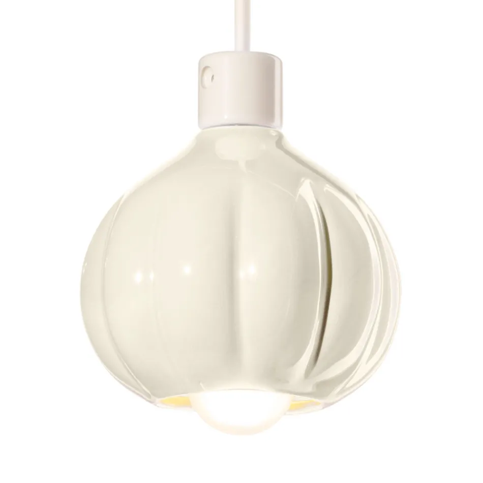 Modern Pendant Lamp in Colored Ceramic Made in Italy - Afoxe Viadurini