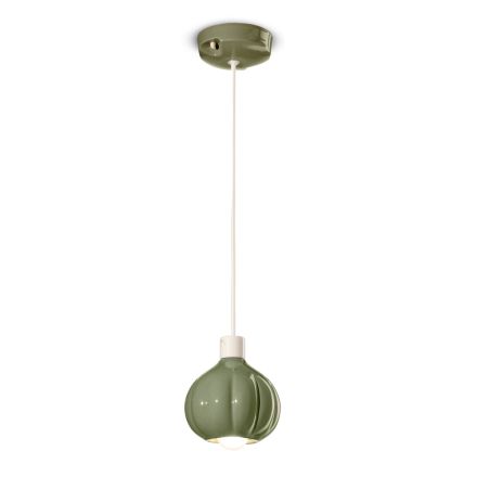 Modern Pendant Lamp in Colored Ceramic Made in Italy - Afoxe Viadurini