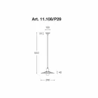 Contemporary pendant lamp, line Civetta Aldo Bernardi Viadurini