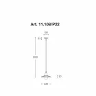 Contemporary pendant lamp, line Civetta Aldo Bernardi Viadurini