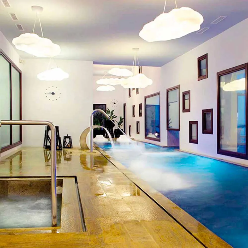 Plastic Cloud Design Outdoor Suspension Lamp - Nefos by Myyour Viadurini