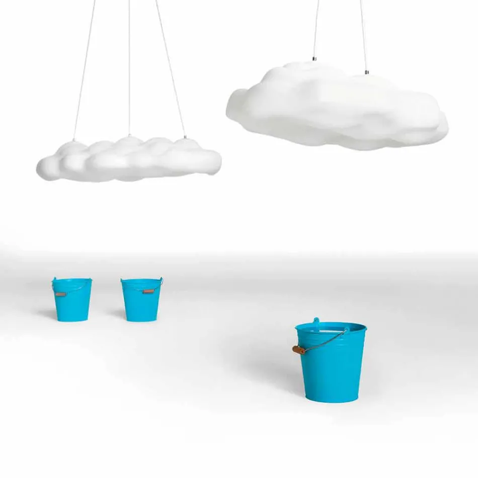 Plastic Cloud Design Outdoor Suspension Lamp - Nefos by Myyour Viadurini