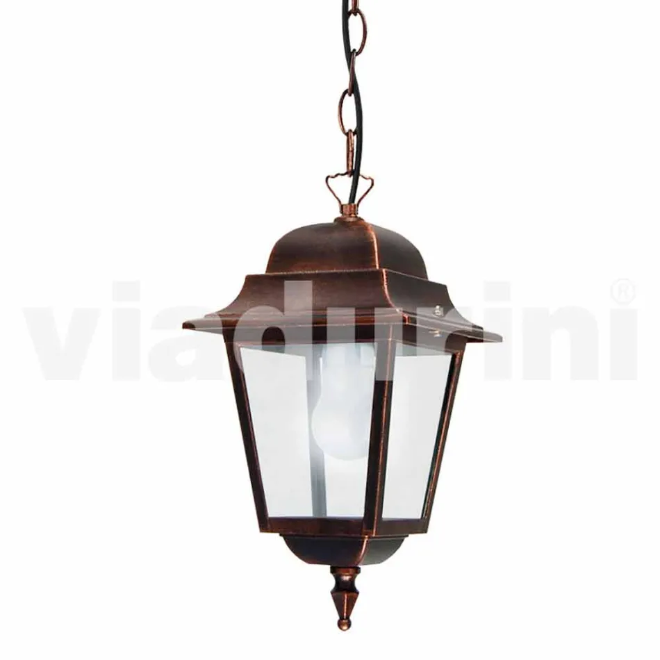 Outdoor suspension lamp made of aluminum, made in Italy, Aquilina Viadurini