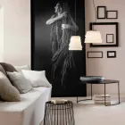 Living Room Suspension Lamp in White Satin Glass 3 Dimensions - Soft Viadurini