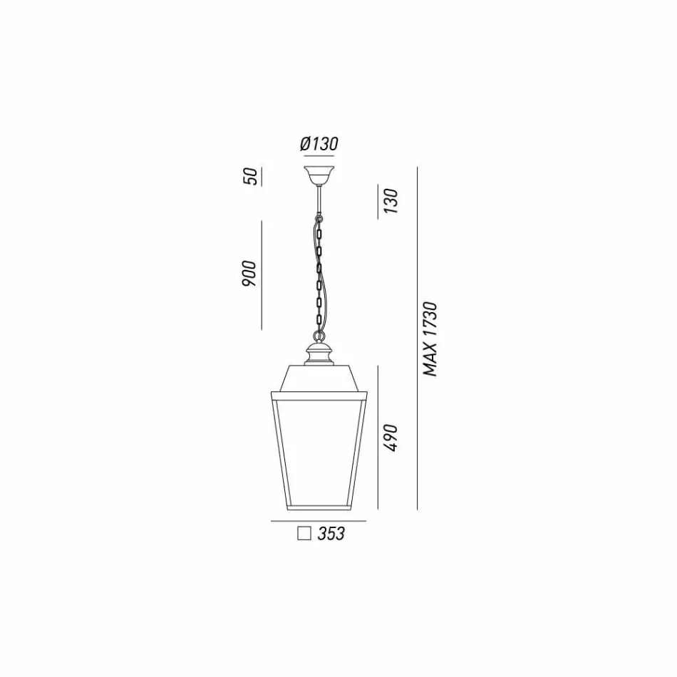 Industrial style pendant lamp Quadro Il Fanale Viadurini