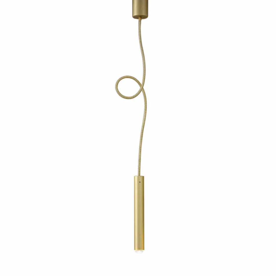 Modern Tubular Suspension Lamp with Flexible Cable - Tubò Aldo Bernardi Viadurini