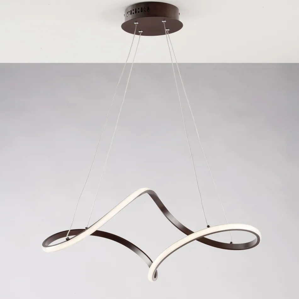 Handcrafted Glass and Metal Lamp Made in Italy for Living Room and Bedroom - Pictor Viadurini