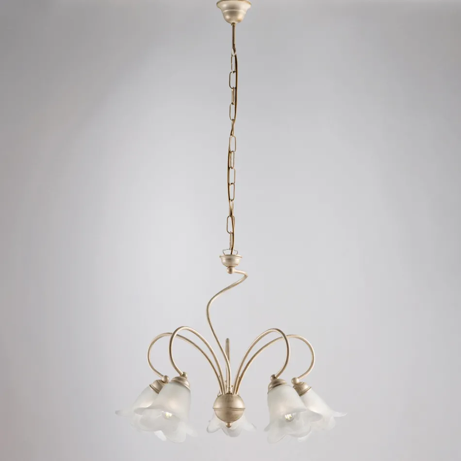 Handcrafted glass and metal lamp for refined spaces – Cometa Viadurini