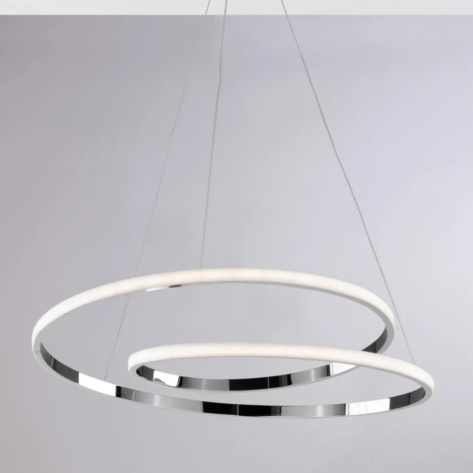 Handcrafted glass and metal lamp for elegant interiors – Hubble Viadurini