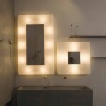 In-es.artdesign Ego designer wall mirror lamp in nebulite