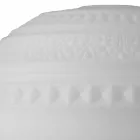 Table Lamp in White Satin Glass and Metal Modern Design - Morse Viadurini