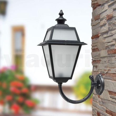 Outdoor Wall Lamp in Aluminum and Glass Made in Italy - Vivian Viadurini