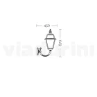 Outdoor Wall Lamp in Aluminum and Glass Made in Italy - Vivian Viadurini
