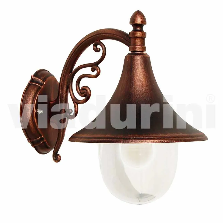 Outdoor wall lamp in die-cast aluminum made in Italy, Anusca Viadurini