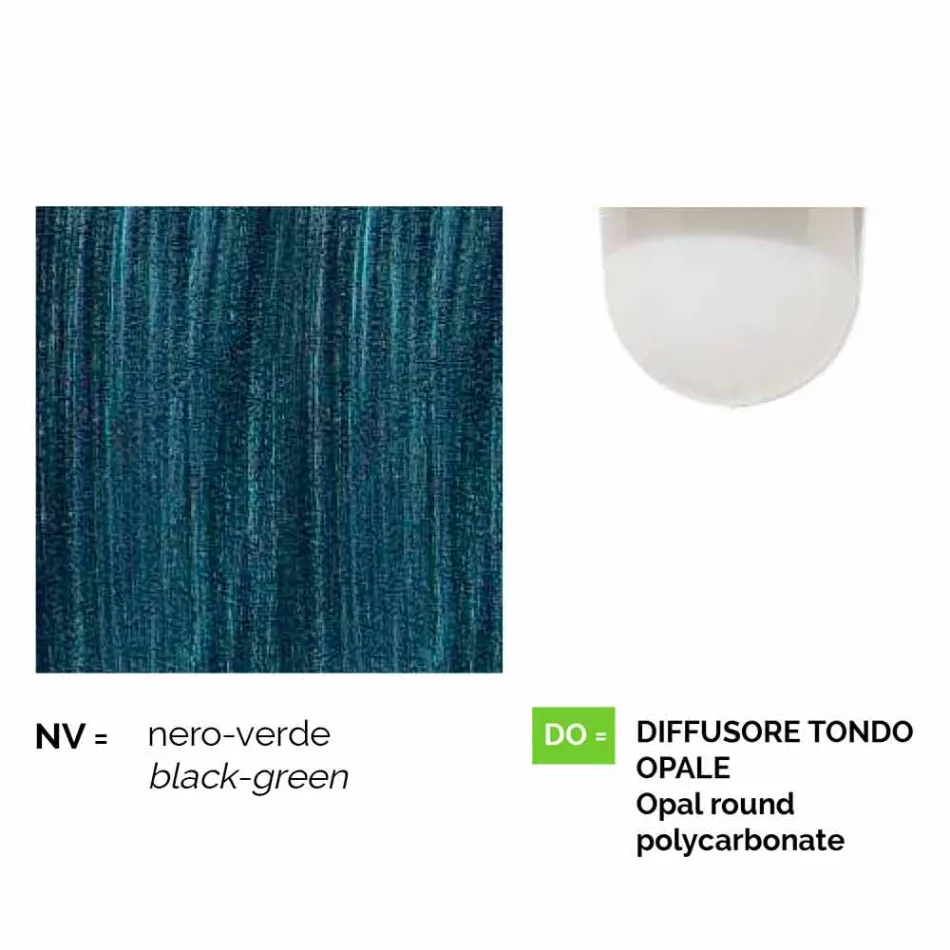 Outdoor wall lamp in die-cast aluminum made in Italy, Anusca Viadurini