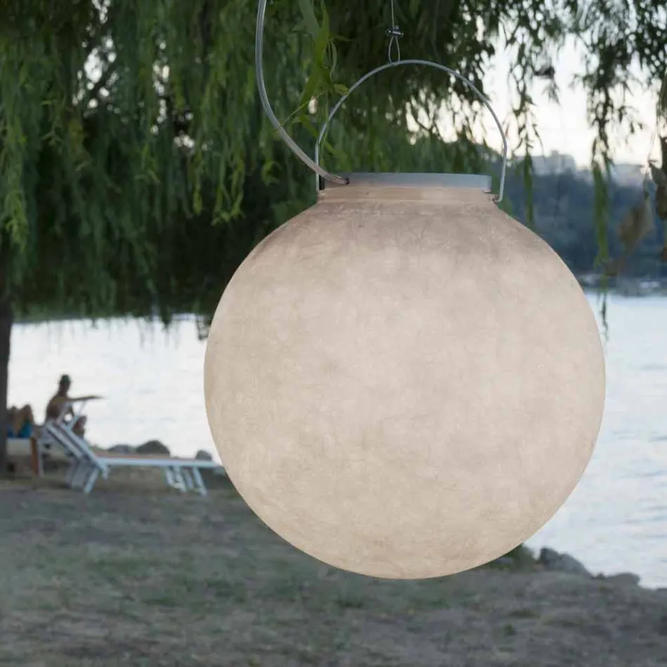 In-es.artdesign Luna Out suspension outdoor lamp in nebulite Viadurini