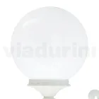 Outdoor Lamp in White Aluminum with Opal Acrylic Sphere - Trovabianco Viadurini