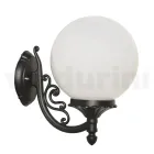Outdoor Lamp in Aluminum with Opal Acrylic Sphere - Trovaanthracite Viadurini