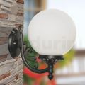 Outdoor Lamp in Aluminum with Opal Acrylic Sphere - Trovaanthracite